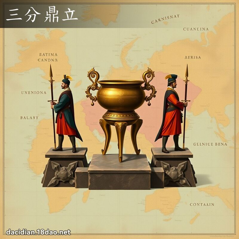三分鼎立 - 国语大辞典配图