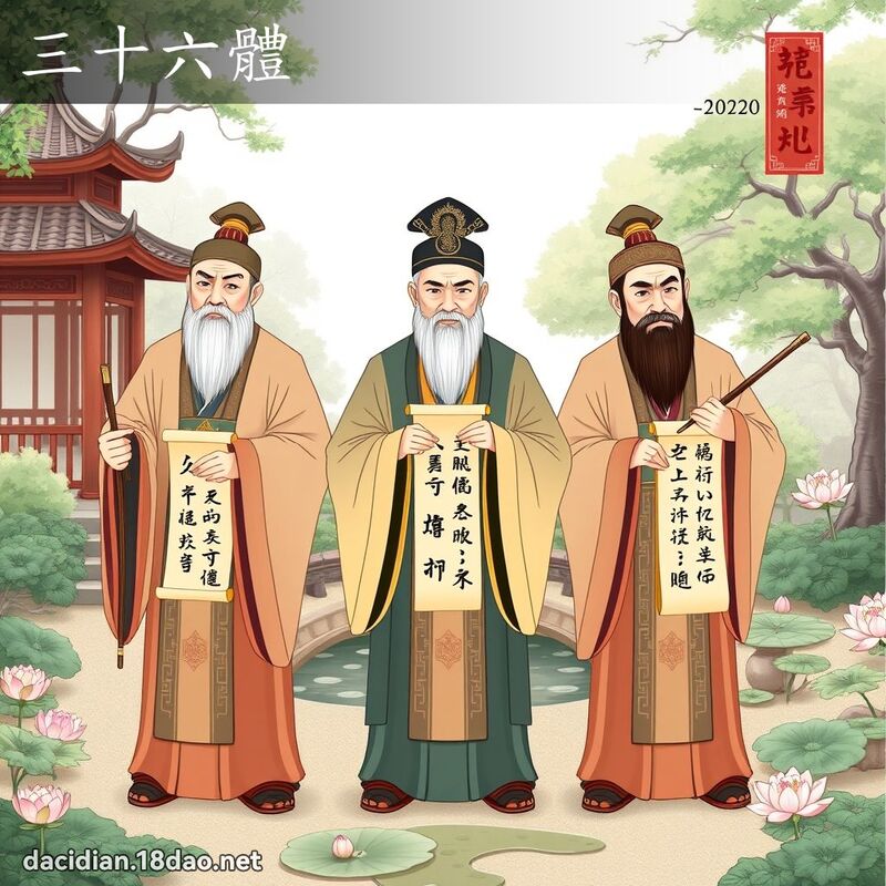 三十六體 - 國語大辭典配圖
