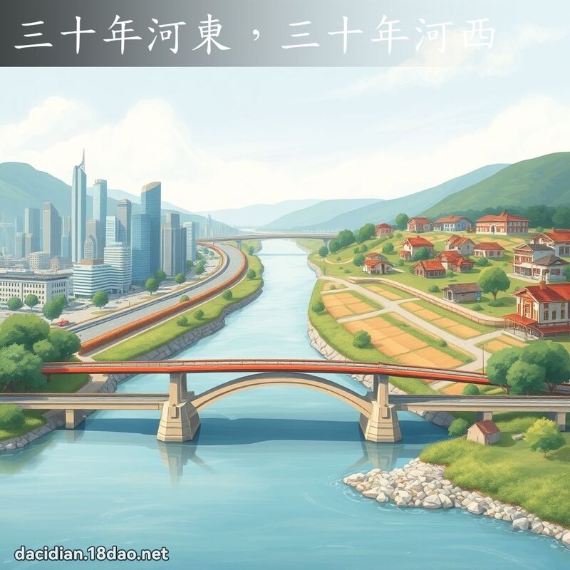 三十年河东，三十年河西 - 国语大辞典配图