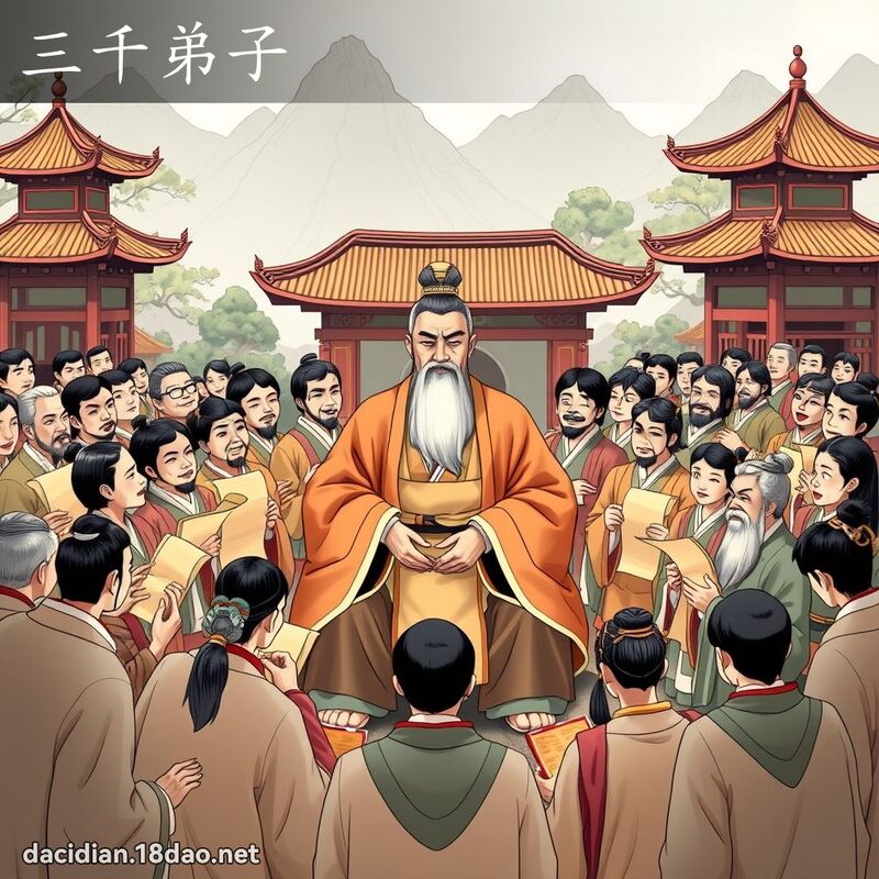 三千弟子 - 國語大辭典配圖