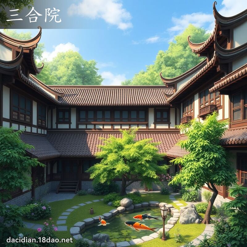 三合院 - 国语大辞典配图