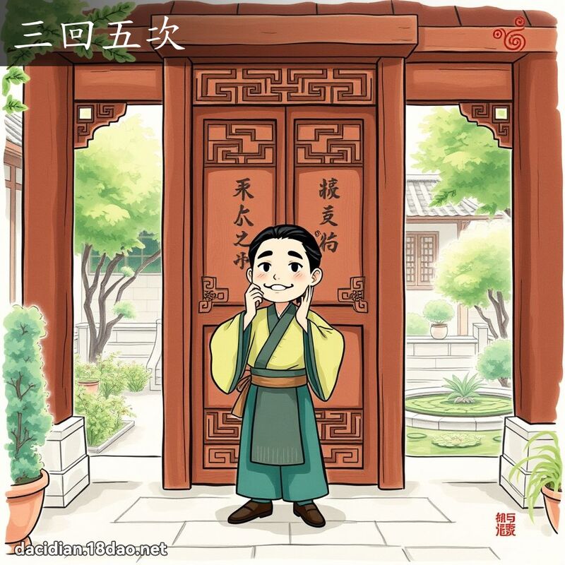 三回五次 - 国语大辞典配图