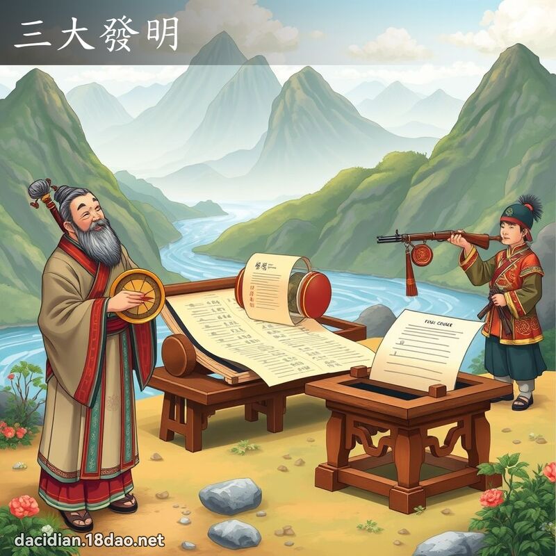 三大发明 - 国语大辞典配图