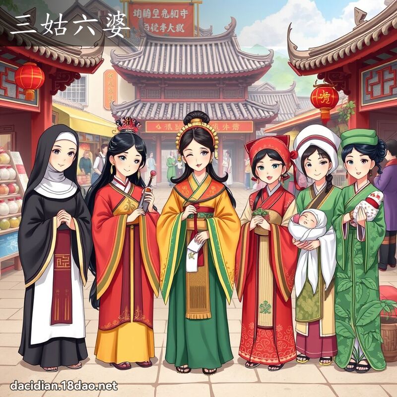 三姑六婆 - 國語大辭典配圖