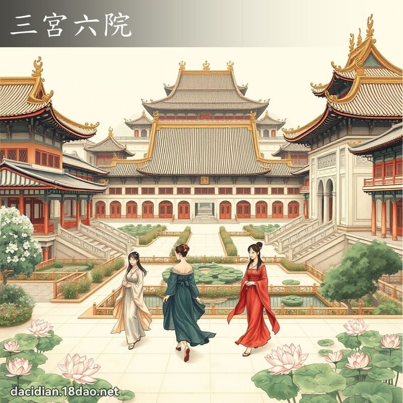 三宮六院 - 國語大辭典配圖