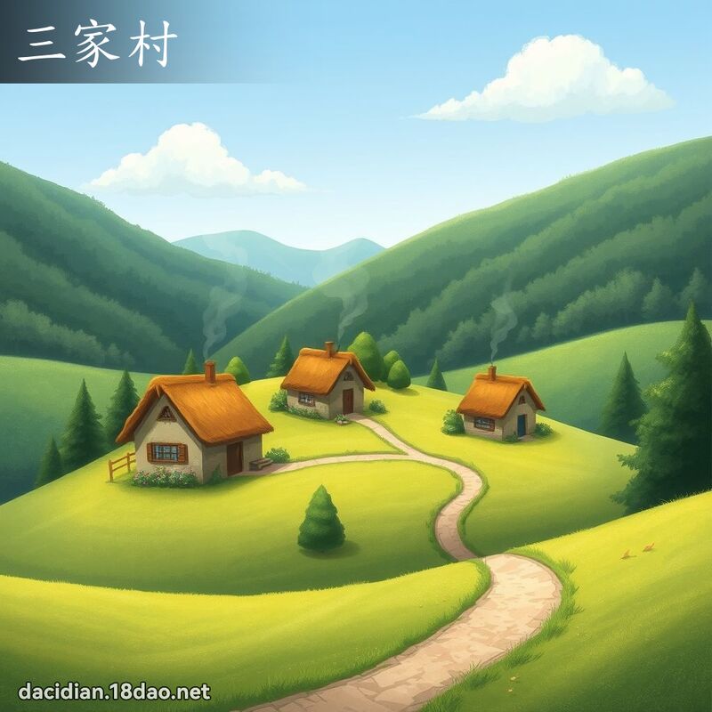 三家村 - 国语大辞典配图