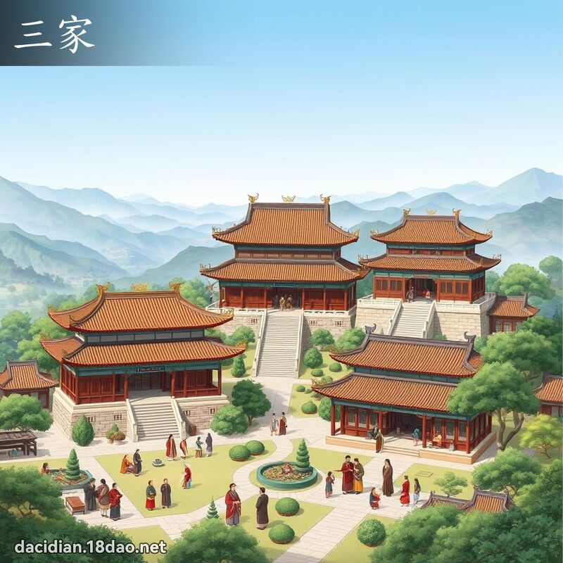 三家 - 国语大辞典配图