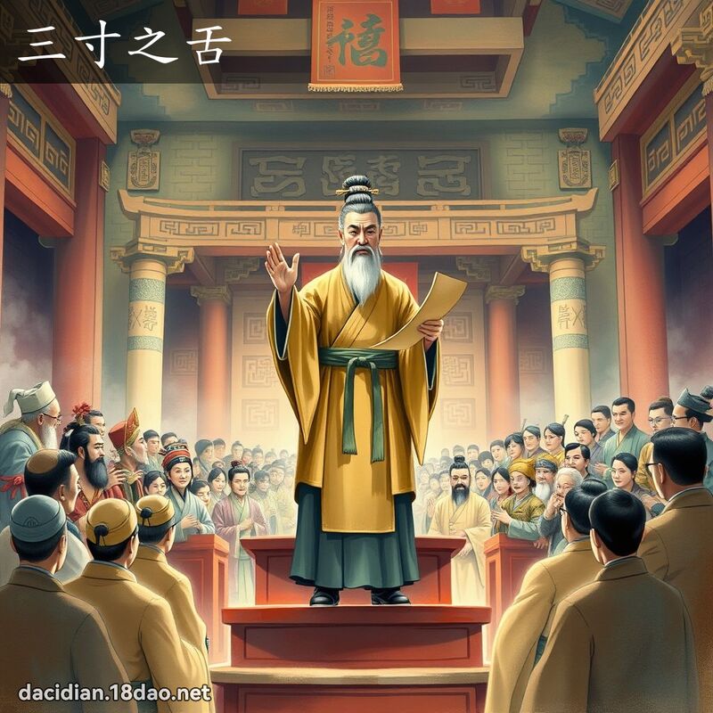 三寸之舌 - 國語大辭典配圖