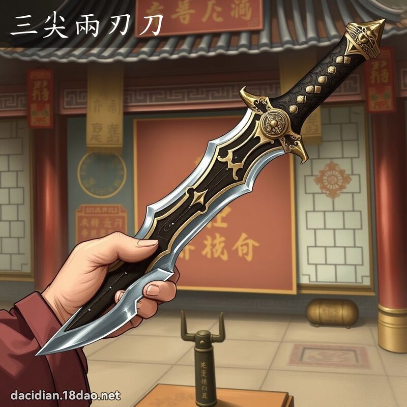 三尖兩刃刀 - 國語大辭典配圖