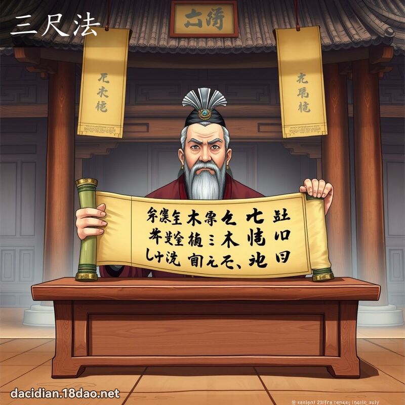 三尺法 - 國語大辭典配圖