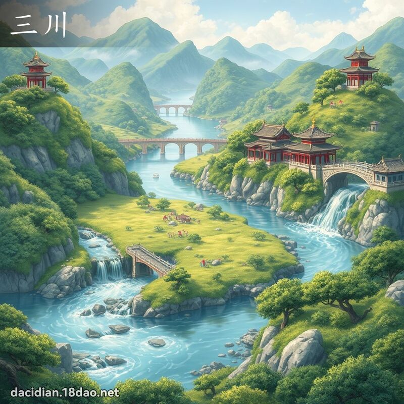 三川 - 國語大辭典配圖