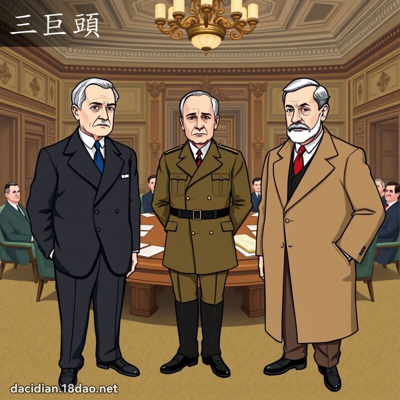 三巨頭 - 國語大辭典配圖