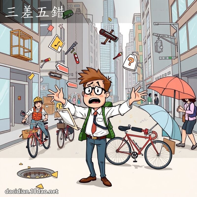 三差五錯 - 國語大辭典配圖