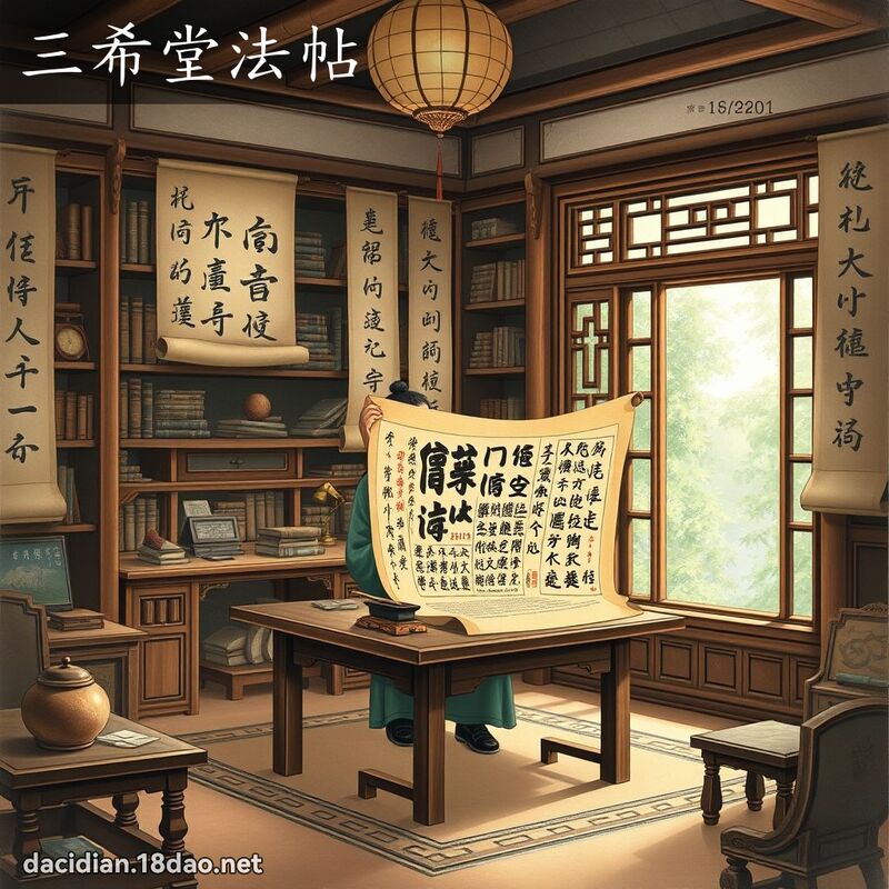 三希堂法帖 - 国语大辞典配图