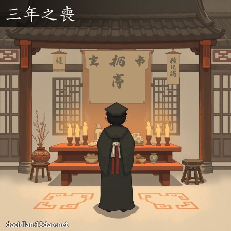 三年之丧 - 国语大辞典配图