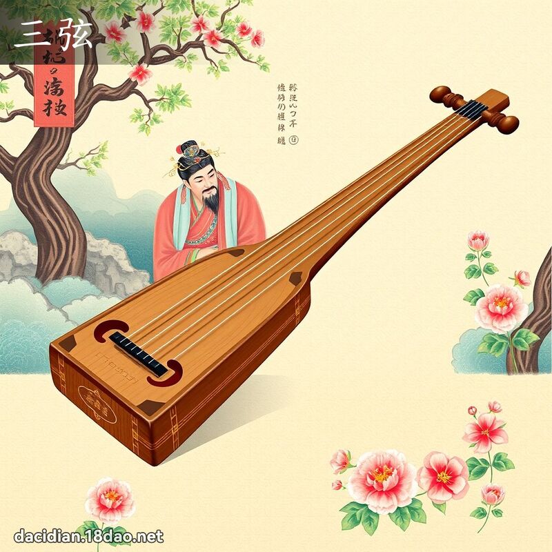 三弦 - 國語大辭典配圖