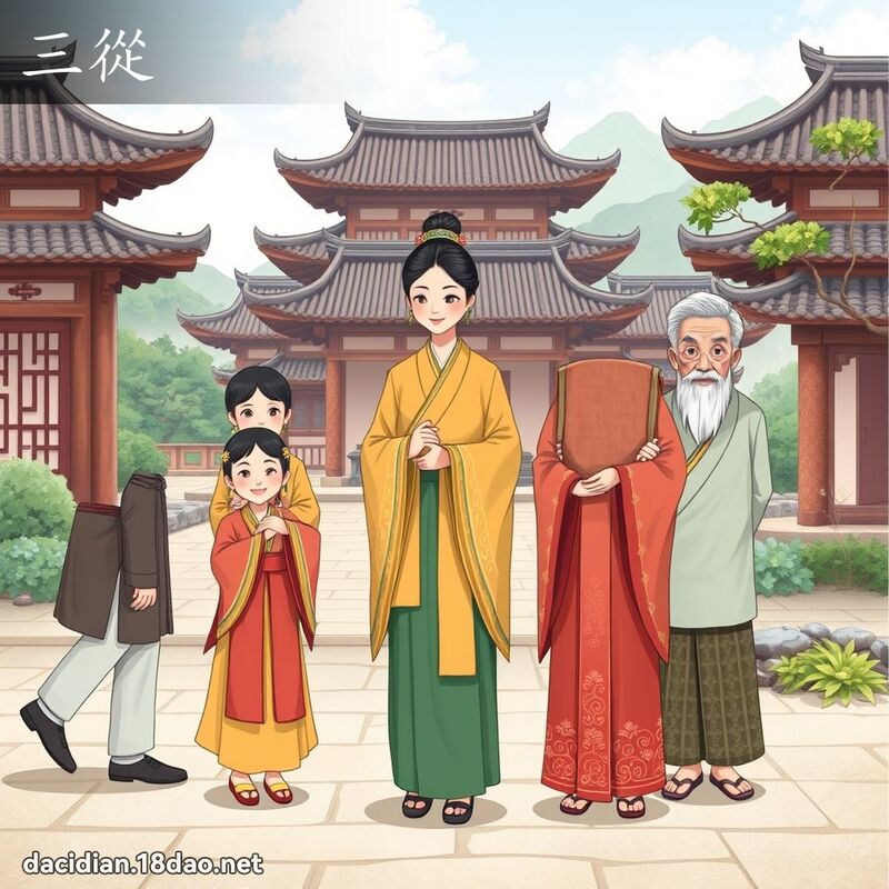 三從 - 國語大辭典配圖