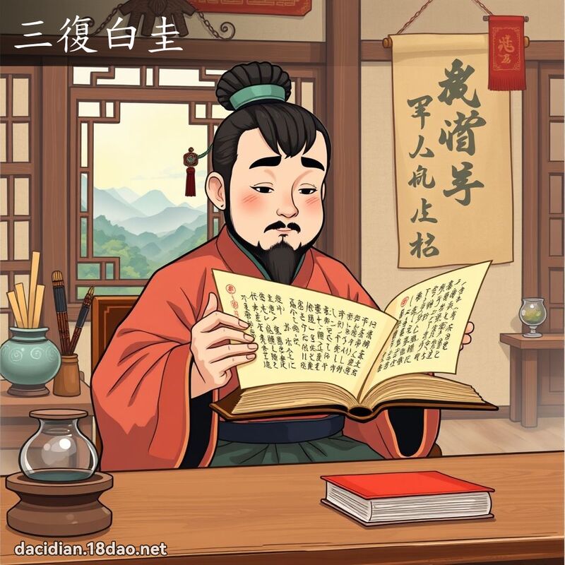 三復白圭 - 國語大辭典配圖