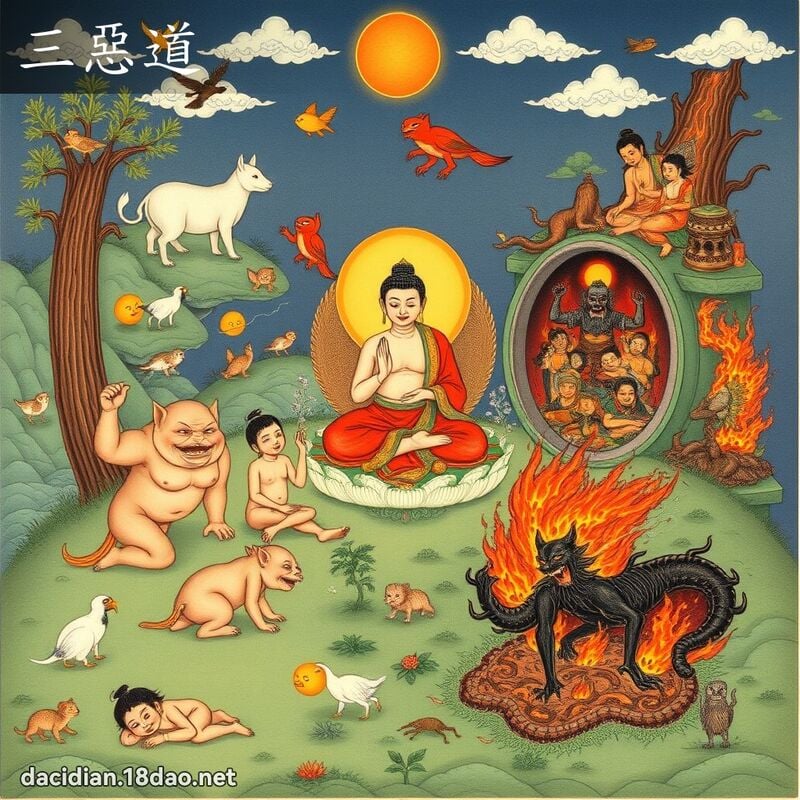 三惡道 - 國語大辭典配圖