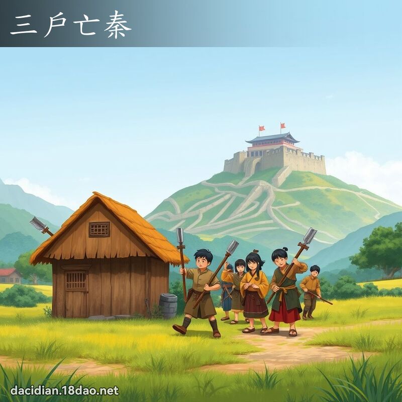 三户亡秦 - 国语大辞典配图
