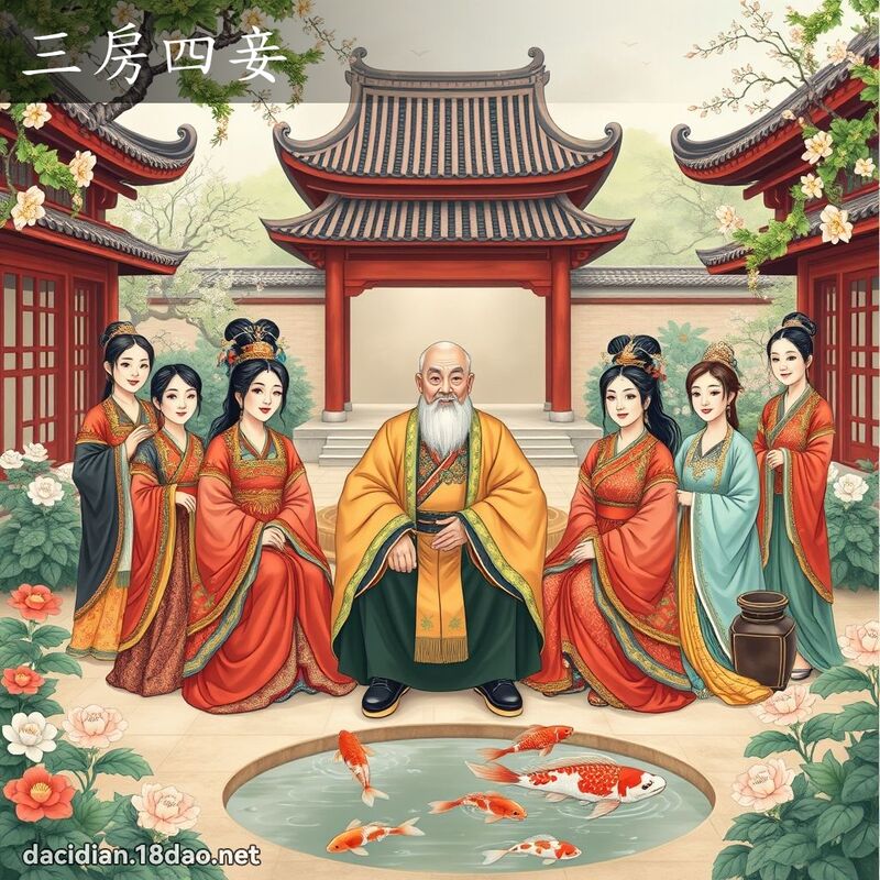 三房四妾 - 国语大辞典配图