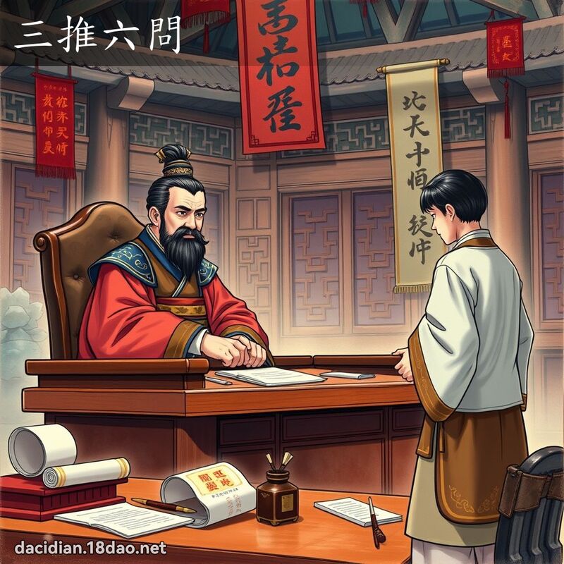 三推六問 - 國語大辭典配圖