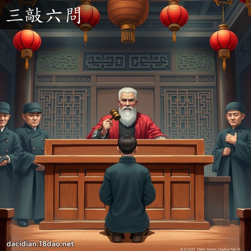 三敲六問 - 國語大辭典配圖