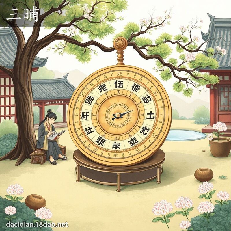 三晡 - 國語大辭典配圖