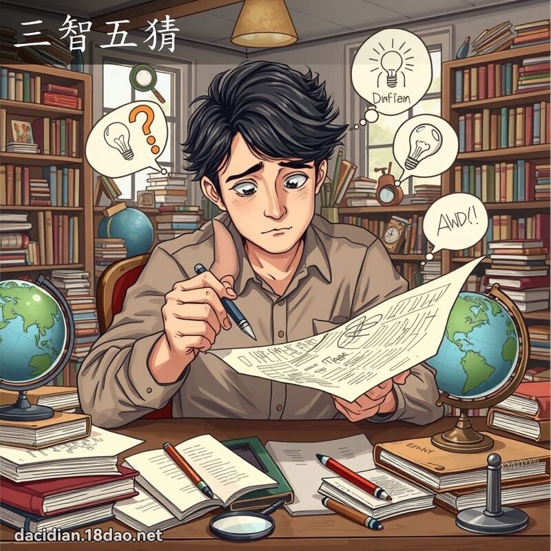 三智五猜 - 国语大辞典配图