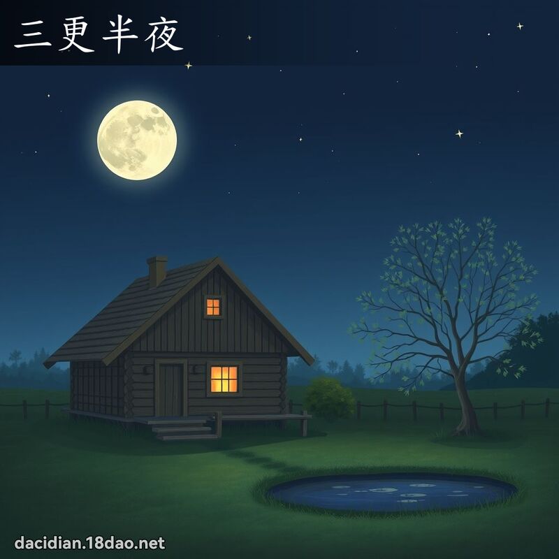 三更半夜 - 國語大辭典配圖