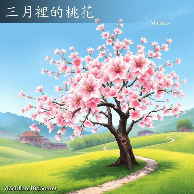 三月里的桃花 - 国语大辞典配图