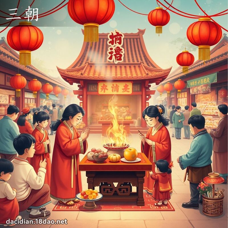 詞語: 三朝 (多意詞)