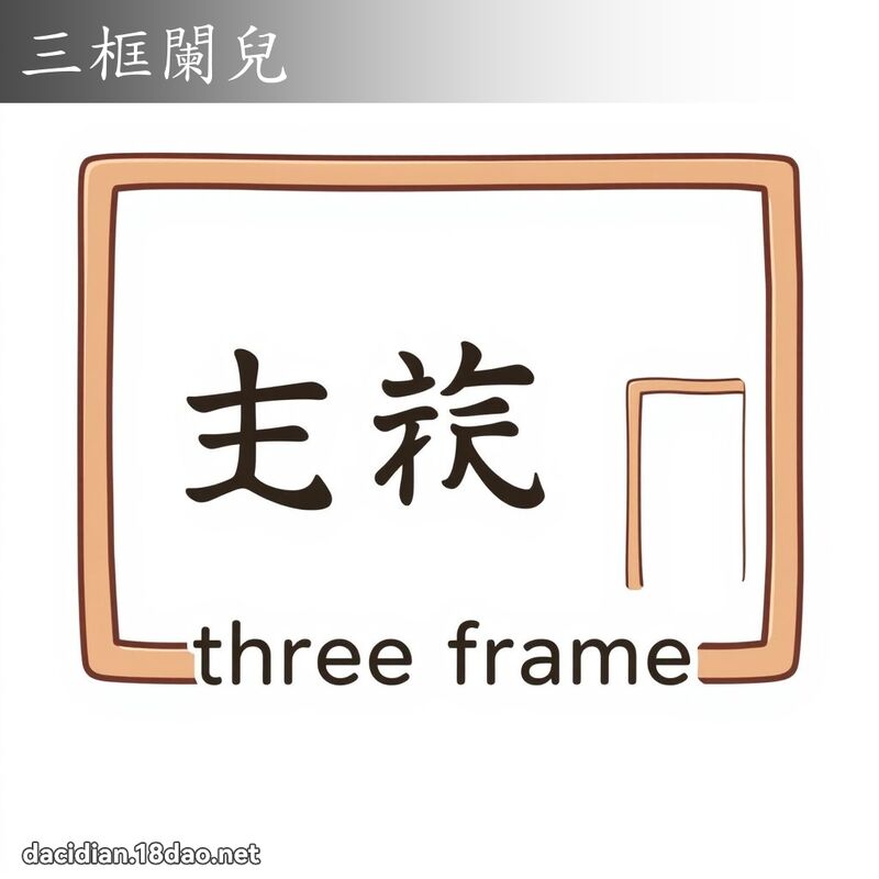 三框闌兒 - 國語大辭典配圖