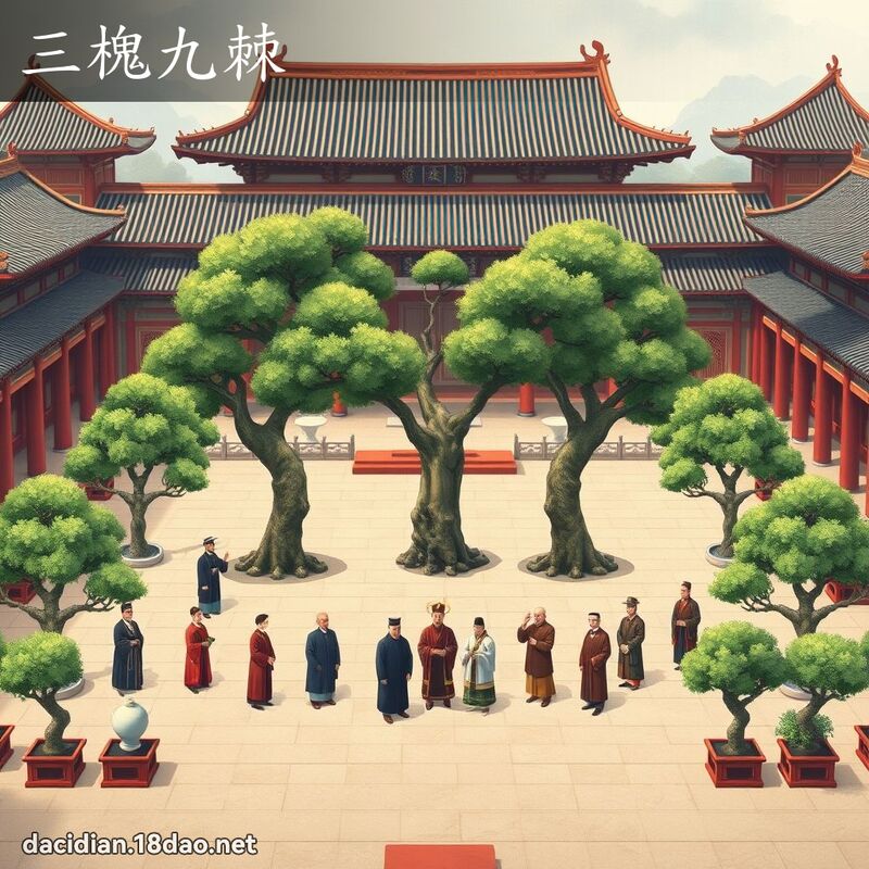 三槐九棘 - 国语大辞典配图