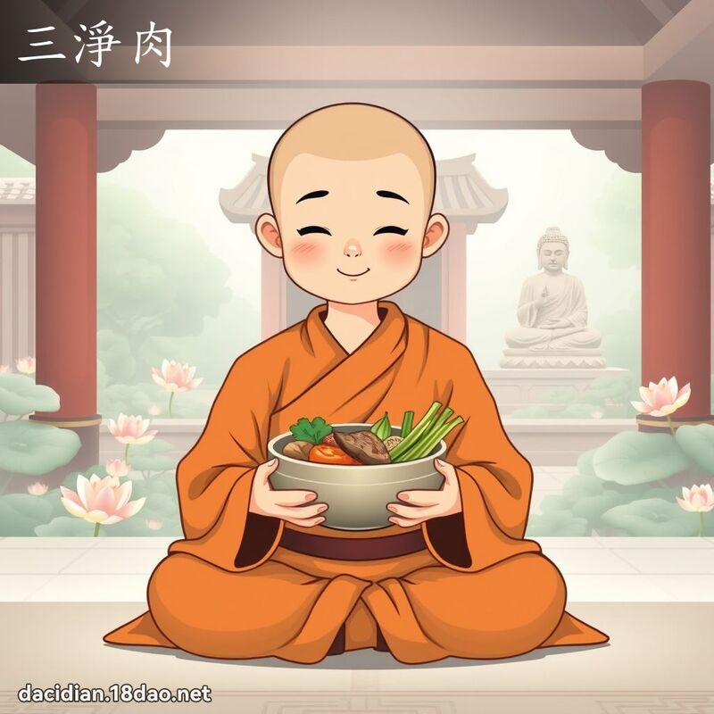 三淨肉 - 國語大辭典配圖