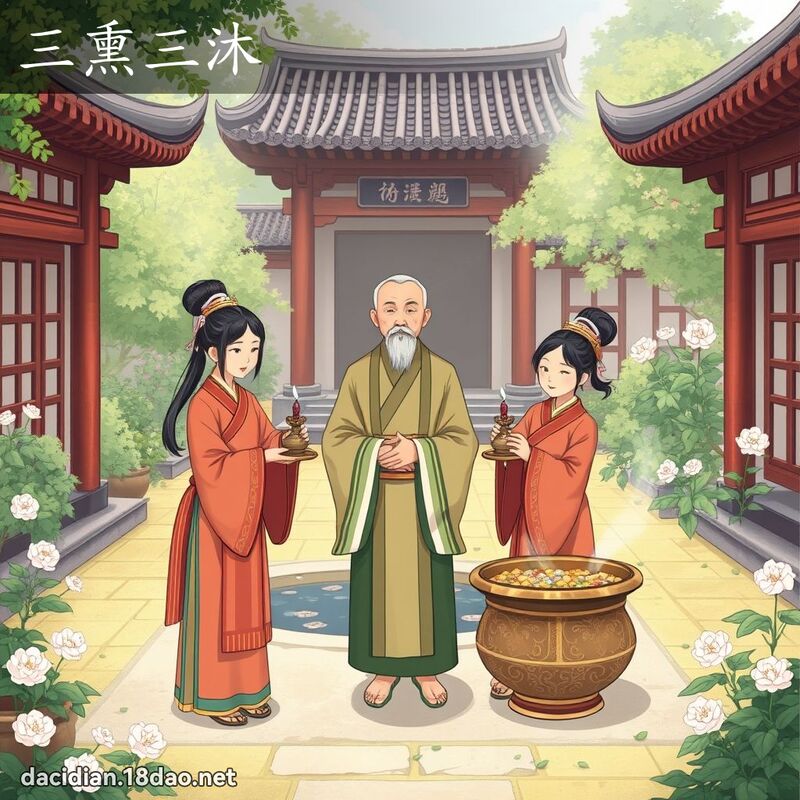 三熏三沐 - 國語大辭典配圖