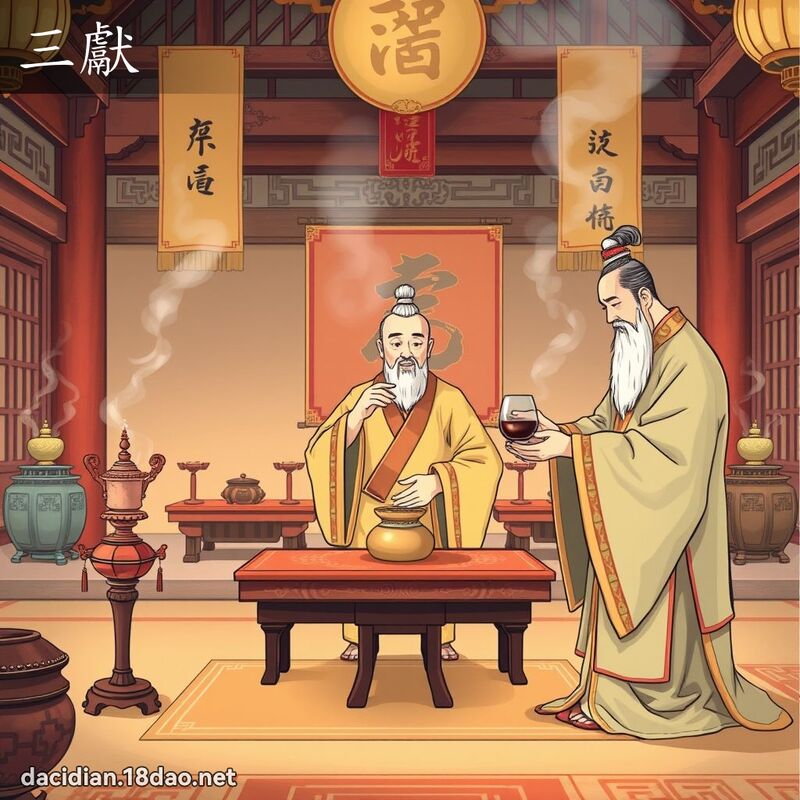 三獻 - 國語大辭典配圖