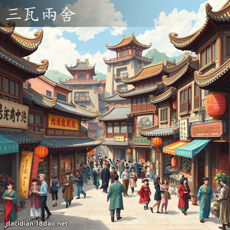 三瓦两舍 - 国语大辞典配图