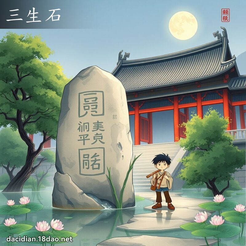 三生石 - 国语大辞典配图