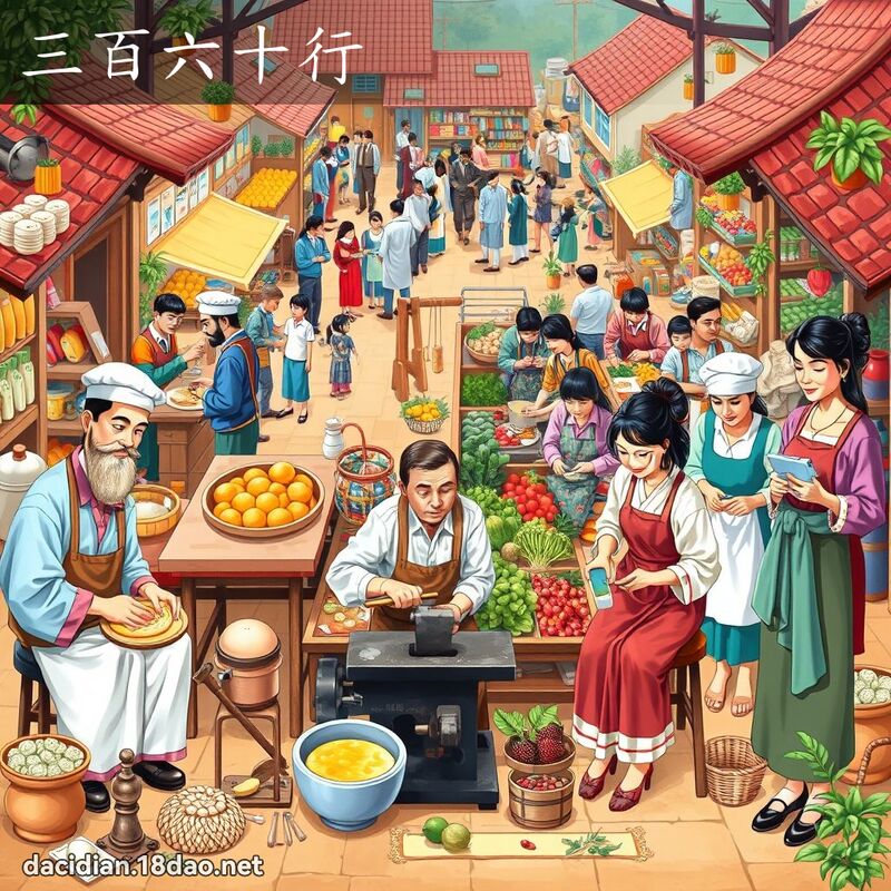 三百六十行 - 國語大辭典配圖