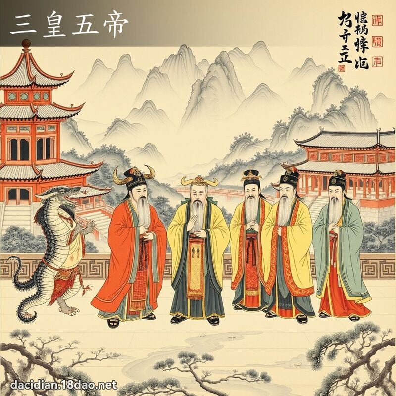 三皇五帝 - 國語大辭典配圖