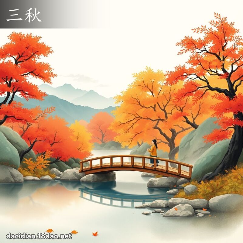 三秋 - 國語大辭典配圖