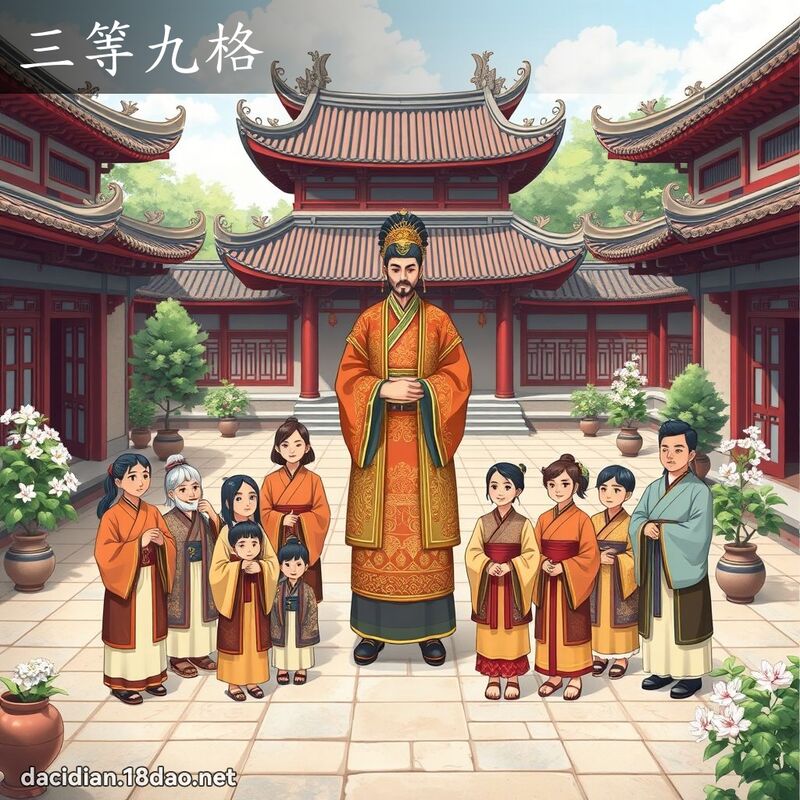 三等九格 - 國語大辭典配圖