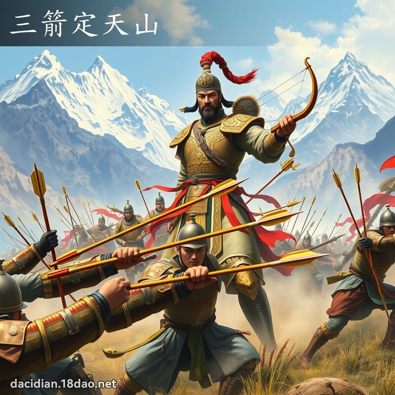 三箭定天山 - 国语大辞典配图