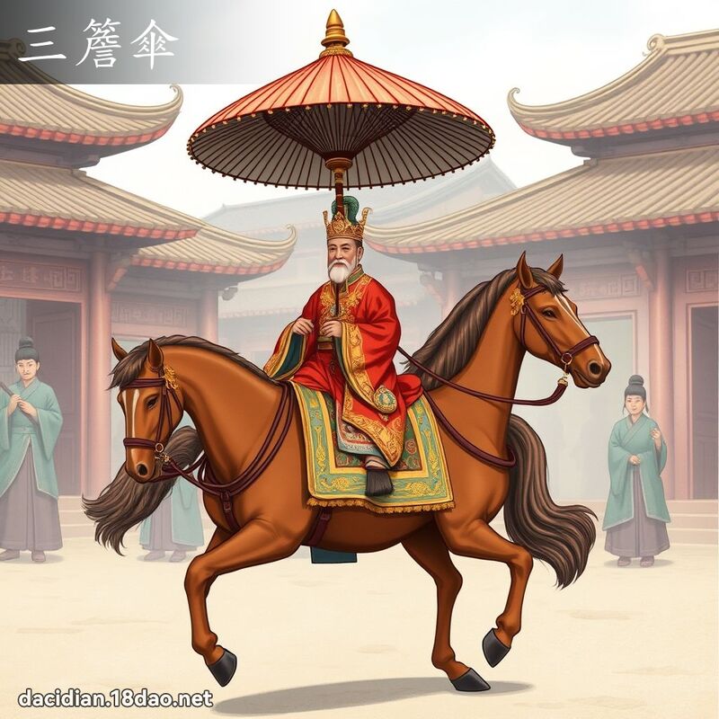 三簷傘 - 國語大辭典配圖