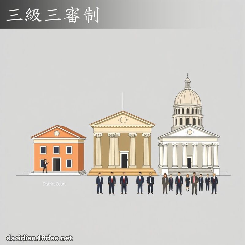 三級三審制 - 國語大辭典配圖