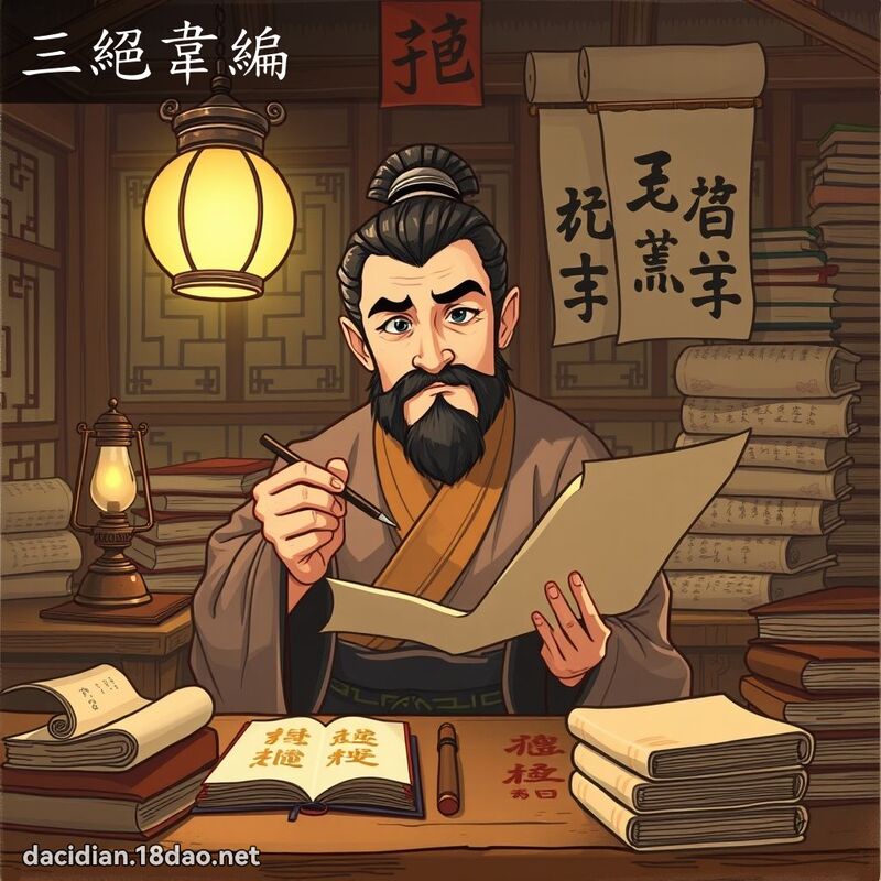 三絕韋編 - 國語大辭典配圖