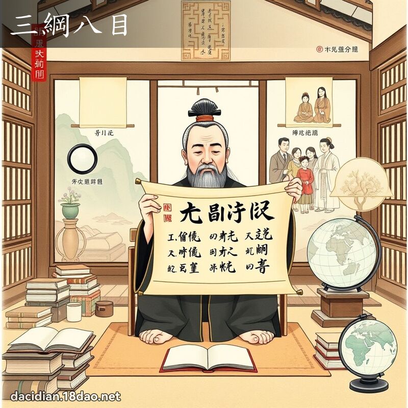 三綱八目 - 國語大辭典配圖