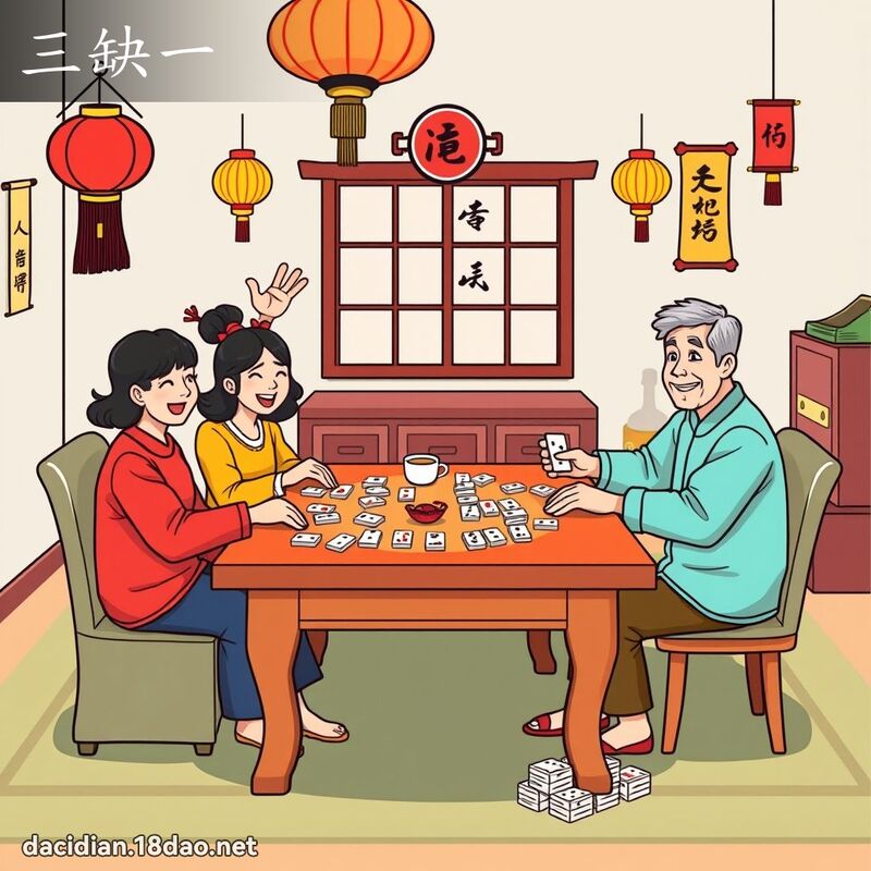 三缺一 - 国语大辞典配图