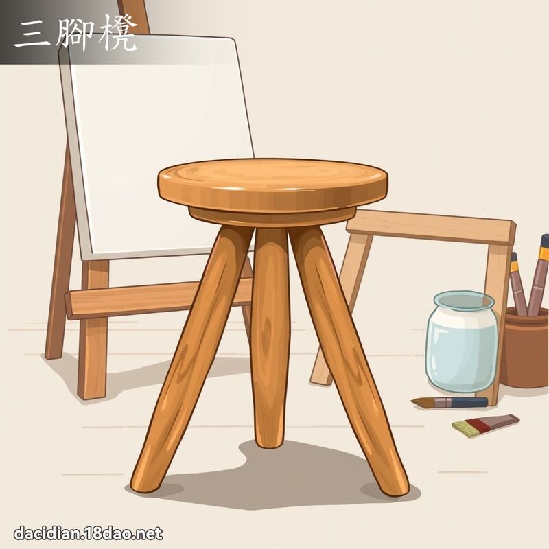 三腳櫈 - 國語大辭典配圖